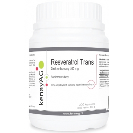 Resveratrol  (Rdest Japoński) Extrakt 98-99% 100 mg 300 Kapsułek