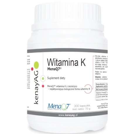  WITAMINA K 100 mcg MenaQ7 menachinon-7 300 Kapsułek