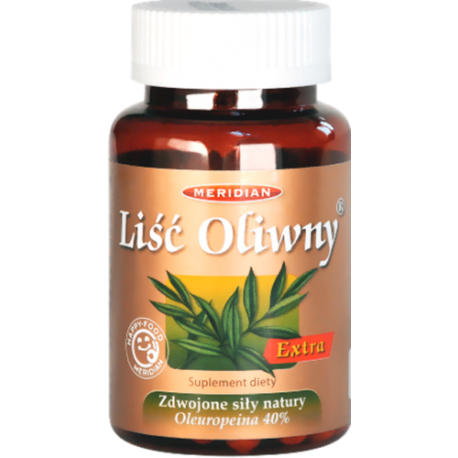 LIŚĆ OLIWNY EKSTRA 40% MERIDIAN®  496 MG 60 KAPSUŁEK