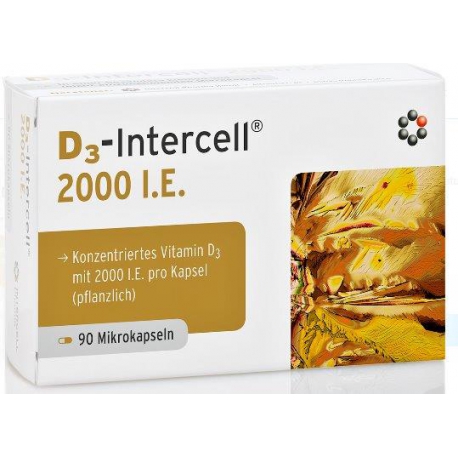 INTERCELL®  D3 2000 I.E WITAMINA D Z LANOLINY 90 KAPSUŁEK