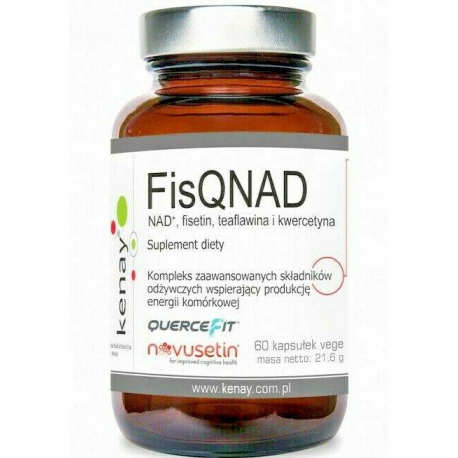 FisQNAD NAD+, fisetin, teaflawina i kwercetyna 60 kapsułek vege)