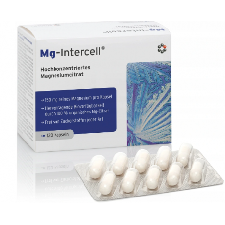 MAGNEZ Mg-Intercell® 150 mg CYTRYNIAN MAGNEZU 120  KAPSUŁEK
