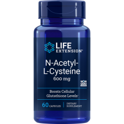 NAC N-acetylo-L-cysteina LifeExtension 600 mg 60 kapsułek