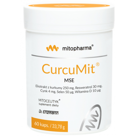 CurcuMit® MSE Dr Enzmann (Kurkuma Resweratrol Witamina D3 Selen Cynk) 60 Kaps