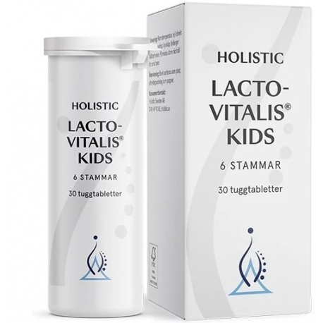HOLISTIC PROBIOTYK DLA DZIECI  z FOS  LactoVitalis Kids DO ŻUCIA 30 Tabletek