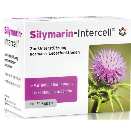 Silymarin-Intercell®  Cholina + Ostropest WSPARCIE WĄTROBY 120 kaps