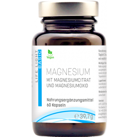 MAGNESIUM MAGNEZ ORTOMOLEKULARNY KOMPLEKS MINERALNY 60 KAPSUŁEK 