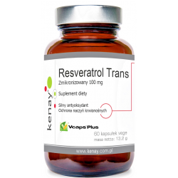  RESWERATROL TRANS ZMIKRONIZOWANY KENAY 100 MG 60 KAPSUŁEK   