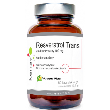 RESWERATROL RDEST JAPONSKI (Resveratrol Trans Micronized) 98-99% 100 MG 60 KAPS