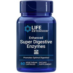 ENZYMY TRAWIENNE -  ENHANCED SUPER DIGESTIVE ENZYMES LIFE EXTENSION 60 KAPSUŁEK