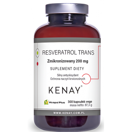 Zmikronizowany Resweratrol - Suplement Diety z Rdestu Japońskiego 200mg - 300 Kaps