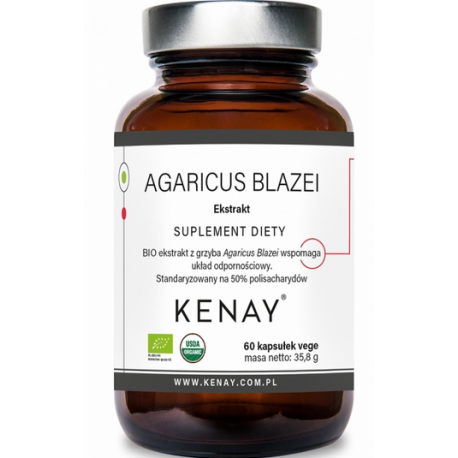 Agaricus Blazei Bio Eco Ekstrakt 50% (Pieczarka Brazylijska) 60 Kapsułek